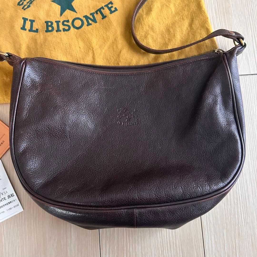 希少・美品｜IL BISONTE イルビゾンテ レザーショルダーバッグ 即購入可