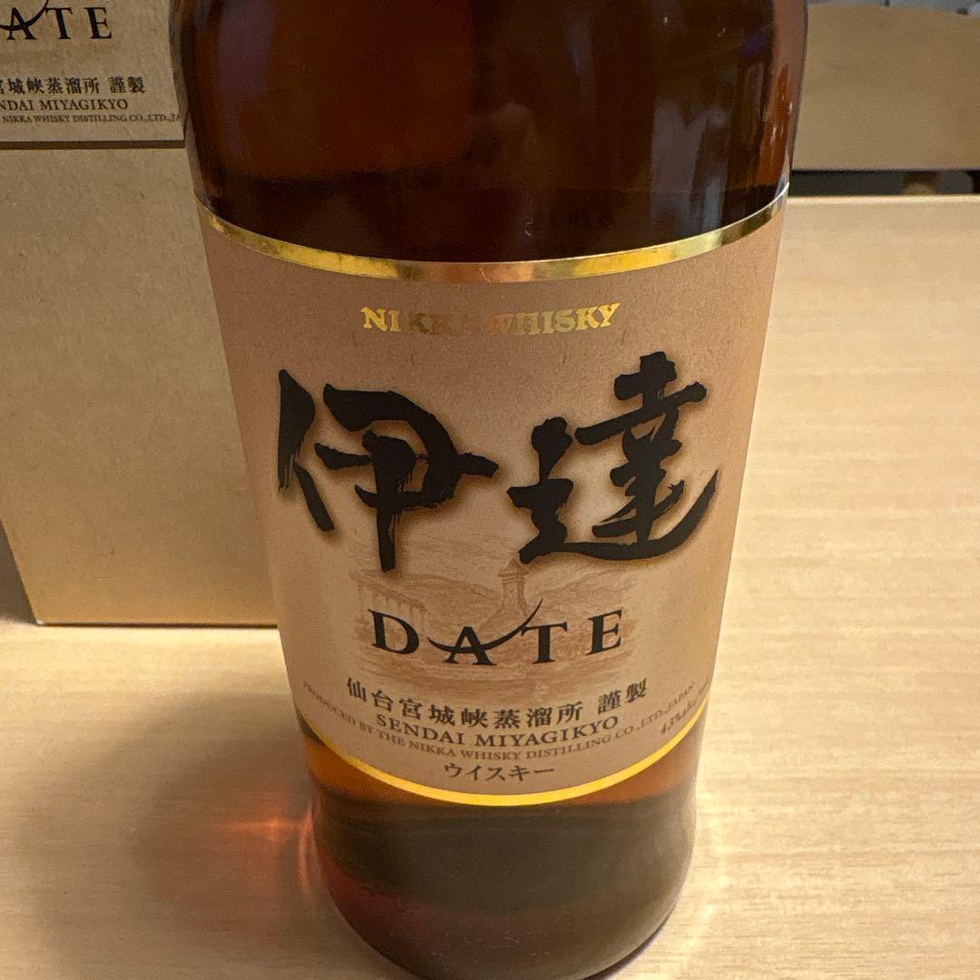 伊達　旧ラベル　ニッカウイスキー　未開封　箱付　仙台宮城峡蒸溜所