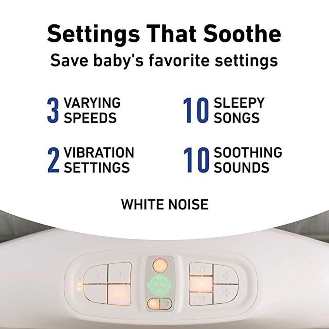 Graco Sense2Snooze ベビーベッド 電子バウンサー 泣き声感知