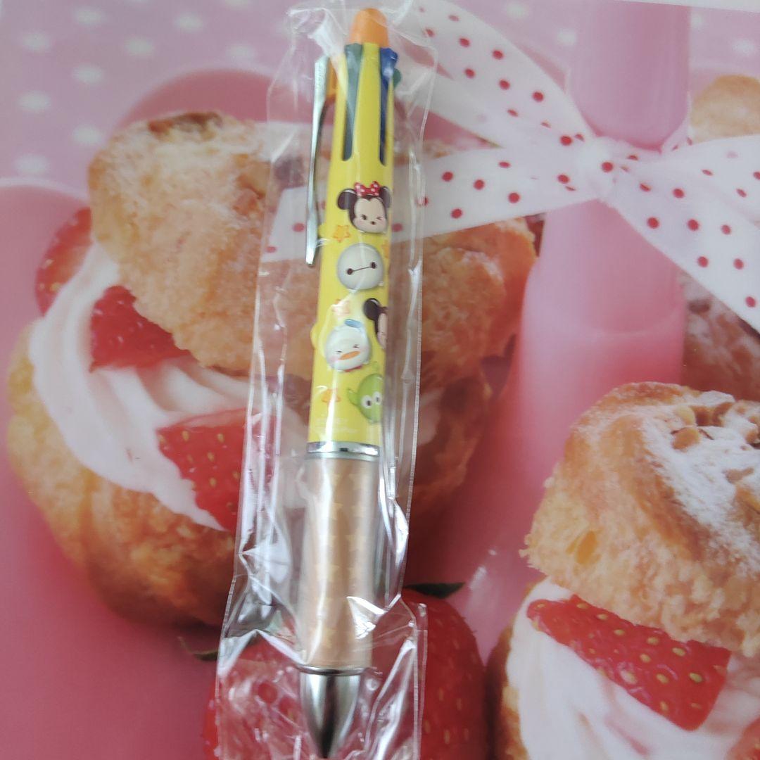 ディズニー　つむつむ　ドクターグリップ ボールペン イエロー
