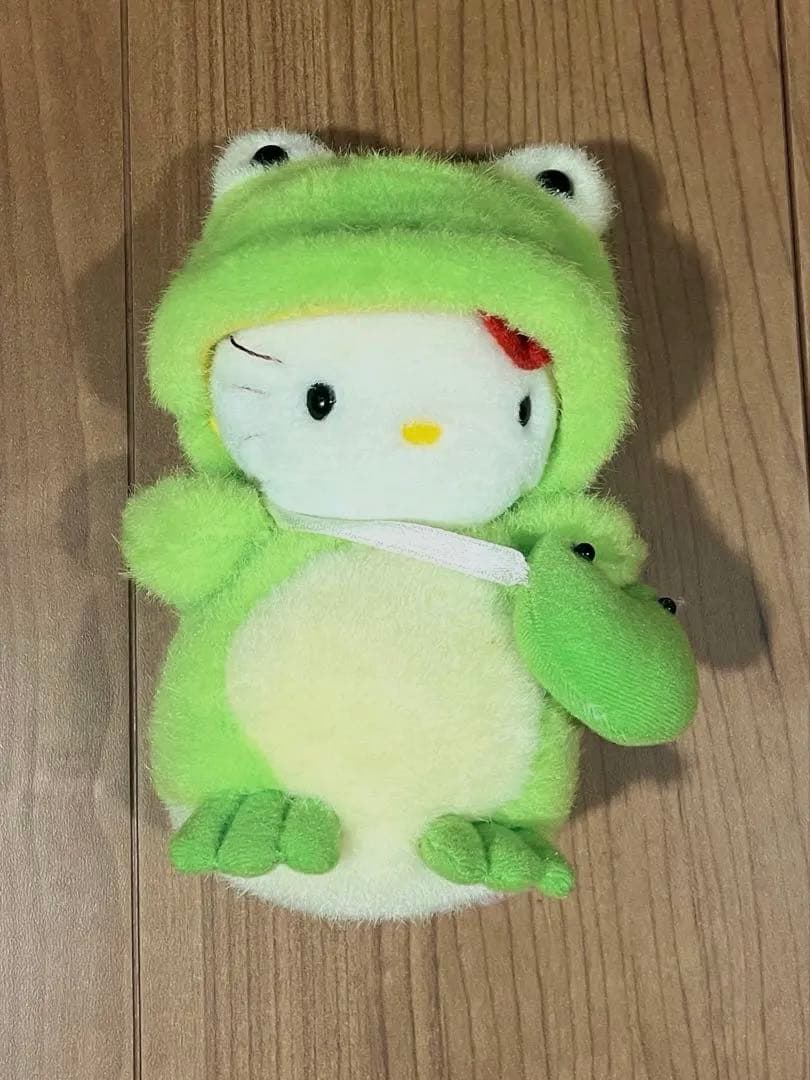 ハローキティ ぬいぐるみ カエル 着ぐるみ 平成レトロ 当時物 激レア