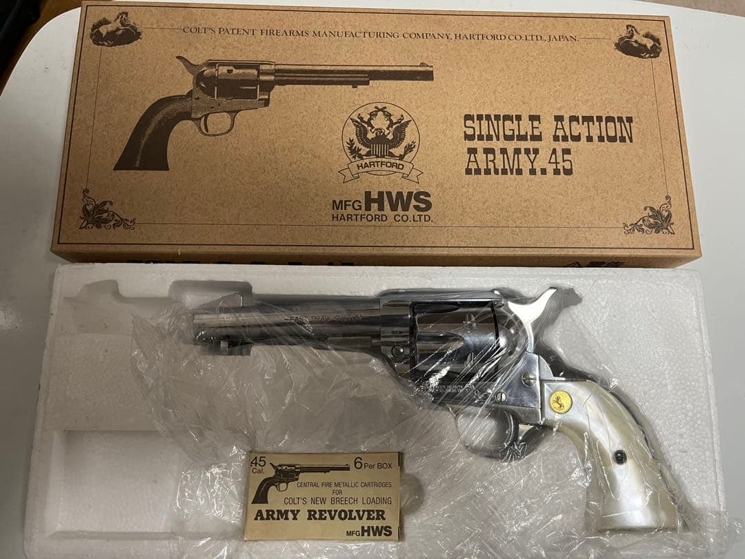 ハ—トフォード コルト SAA 45 ファストドロ—カスタム シルバーモデル