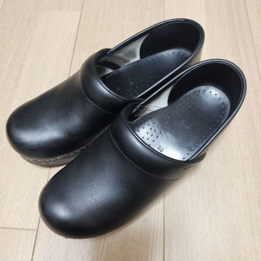 ダンスコprofessional　WIDE ブラックレザー サイズ38