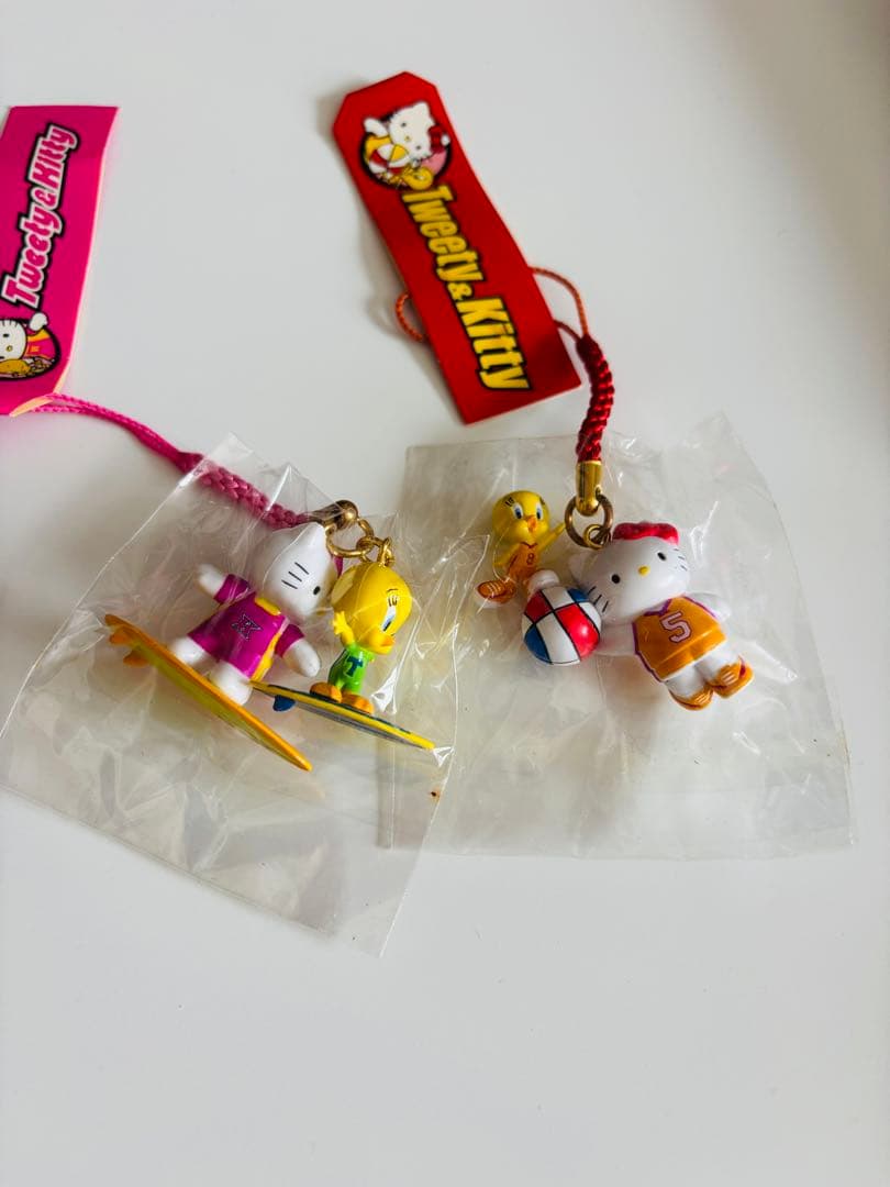 サンリオ　キティ　根付　Tweety&kitty 2個セット