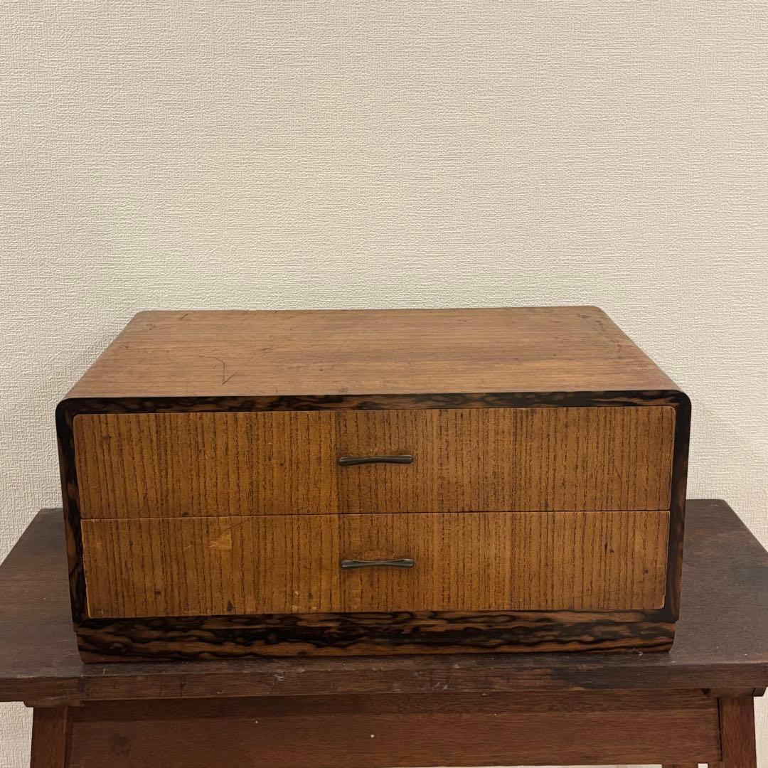 無印　古道具　小さめ引き出し棚　アンティーク棚