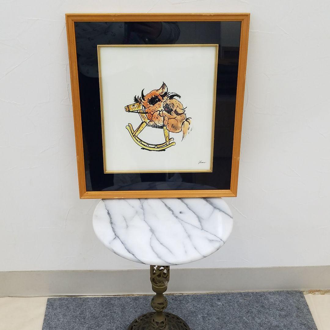 絵画　犬　山本ようこさん作