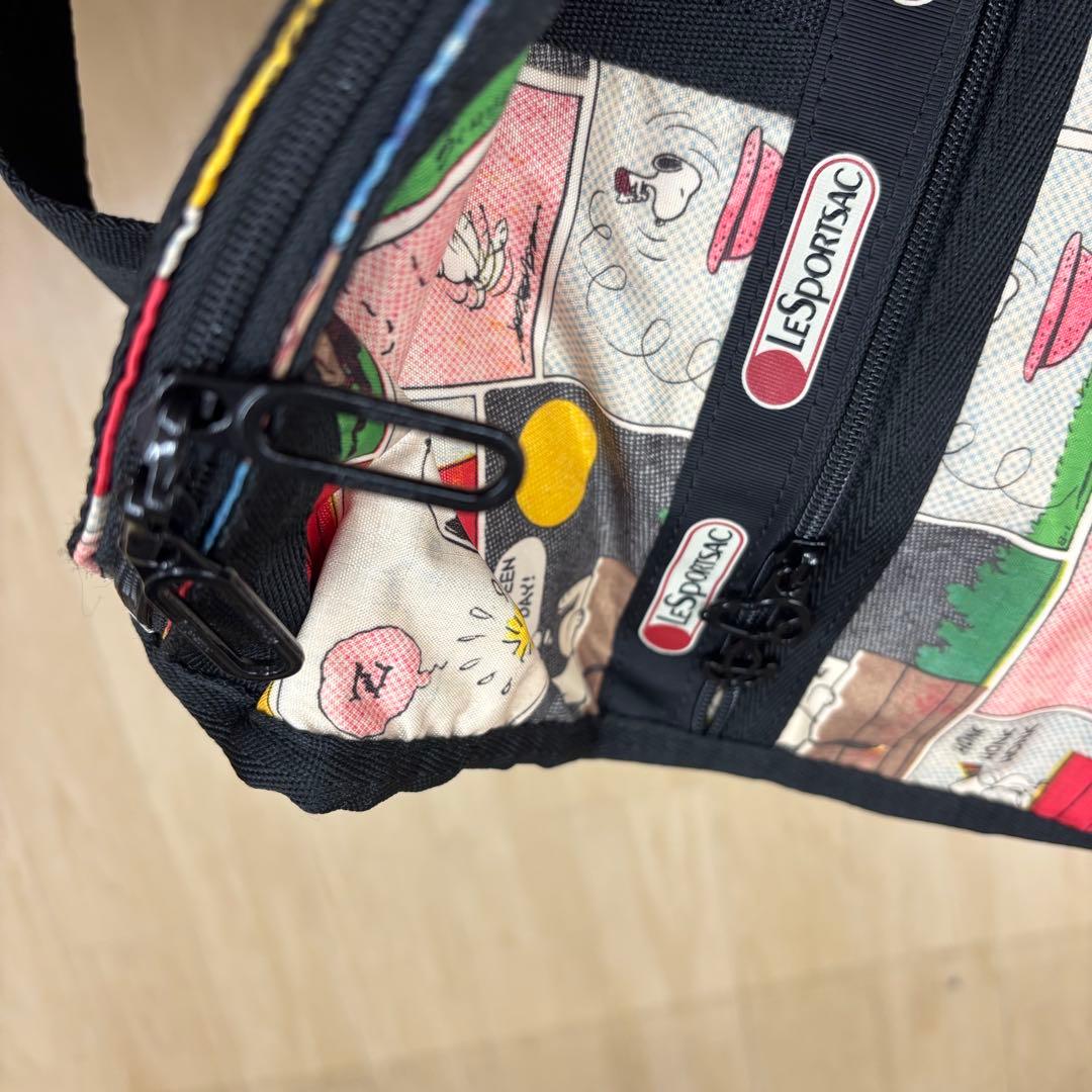 レスポートサック　ボストンバッグ　スヌーピー　アニメ　コミック柄　ピーナッツ