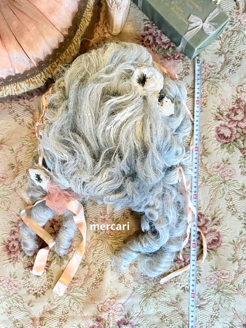 ★SALE★フランス　アンティーク　ヴィンテージ　希少　オペラ　ロココ　ウィッグ