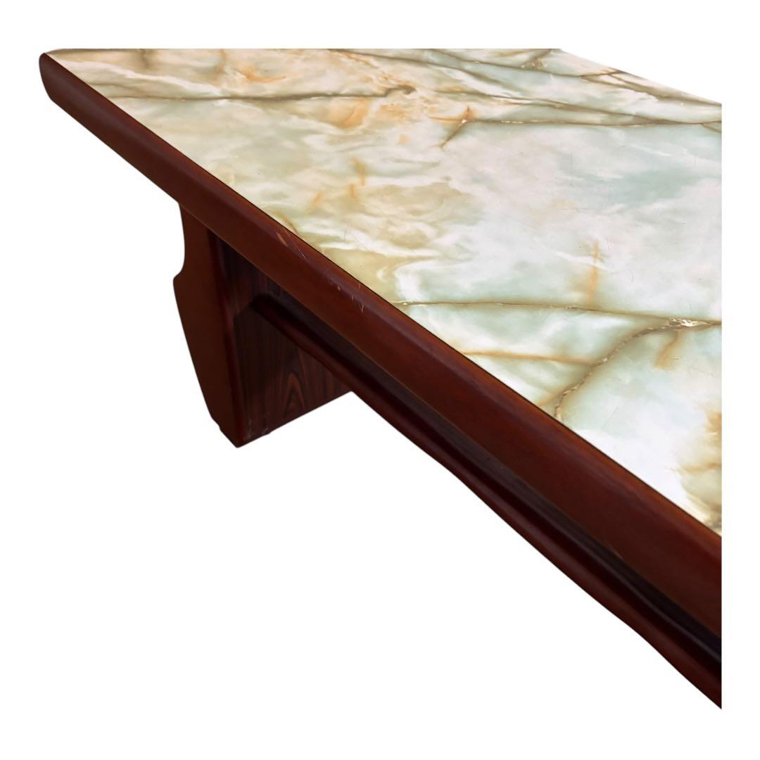 昭和レトロ 大理石柄 木製センターテーブル 応接間 アンティーク古家具