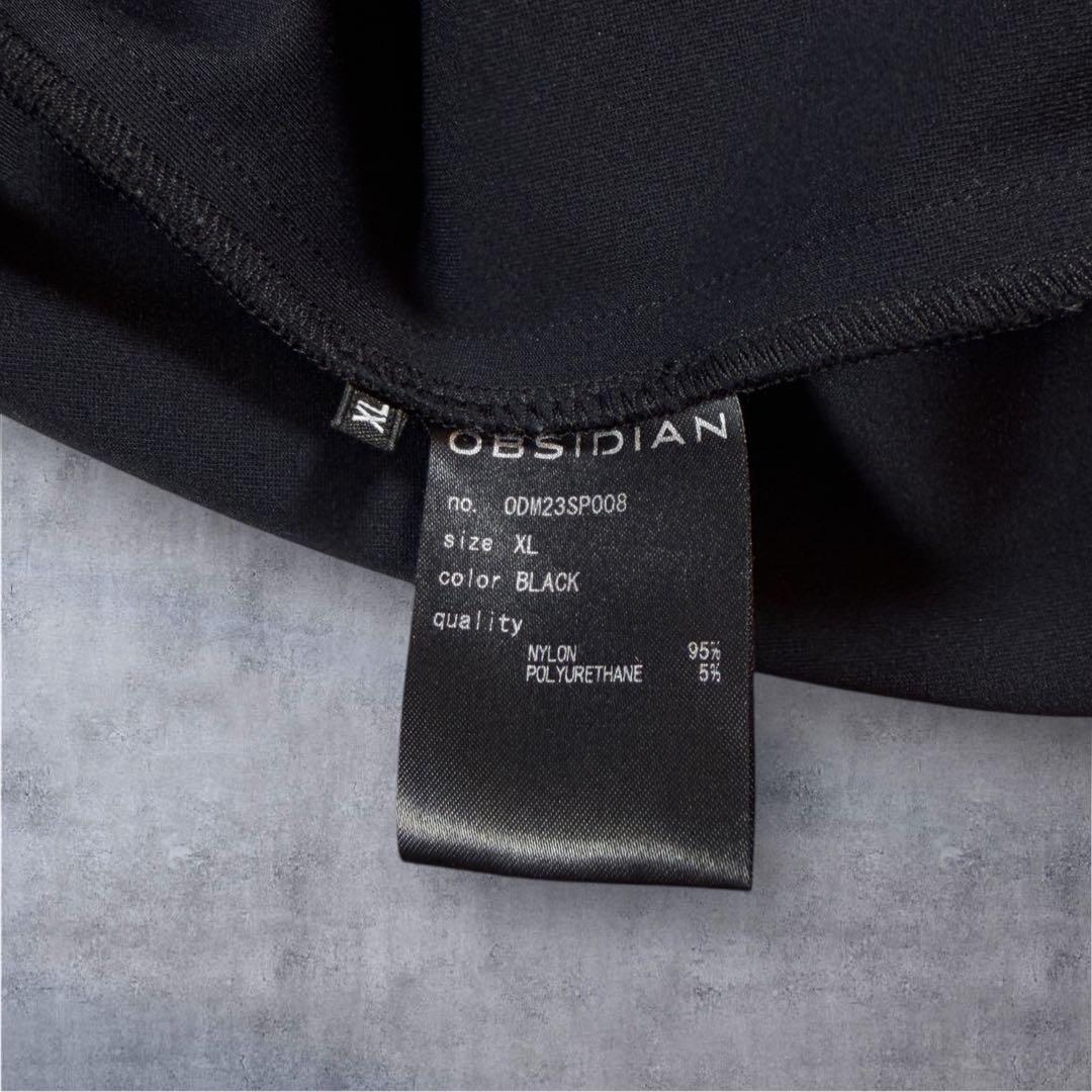 美品 定価5万円弱OBSIDIANオブシディアン ダブル ニット ゴルフ パンツ