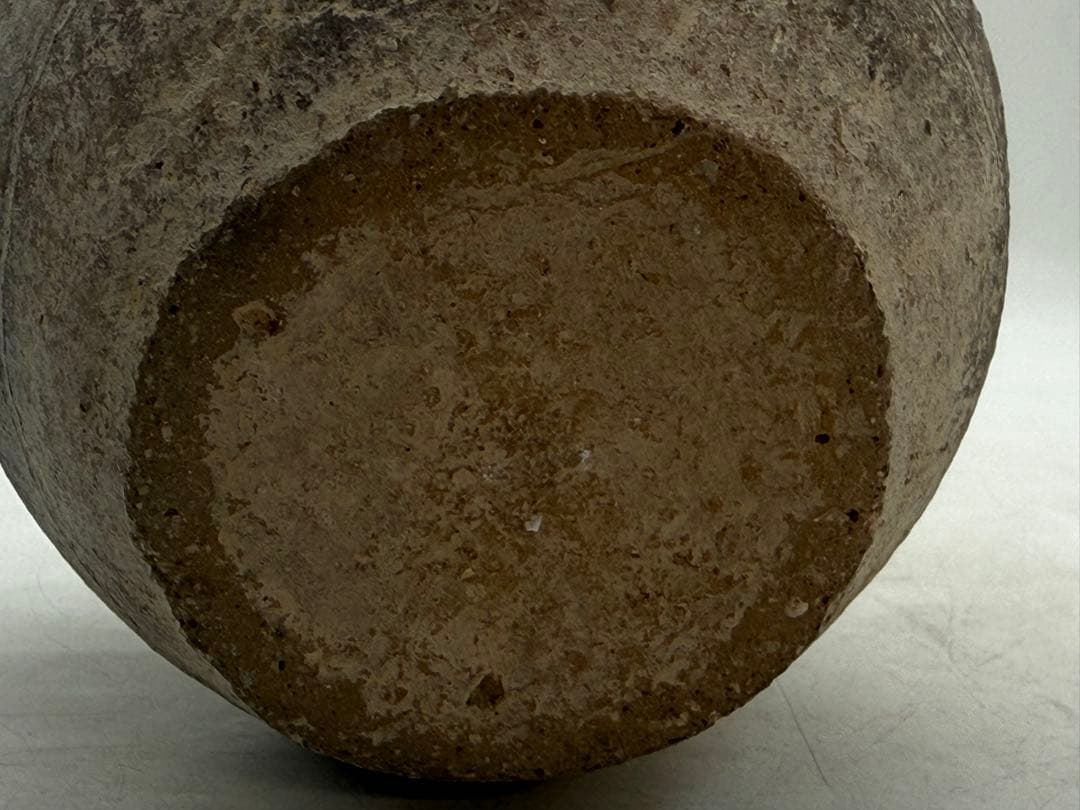 中国　古陶　きょうめん土器　雙耳壺　送料込み260202