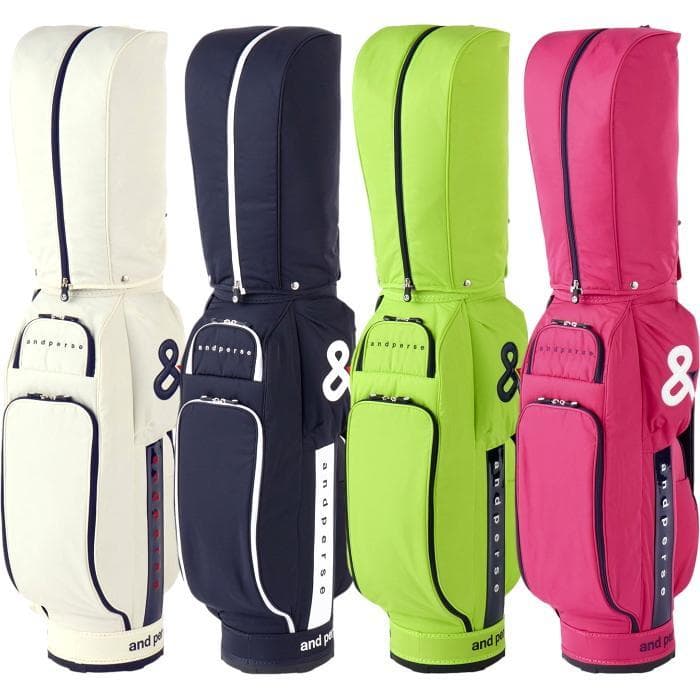 新品 and per se アンパスィ キャディバッグ AUS7305 ネイビー