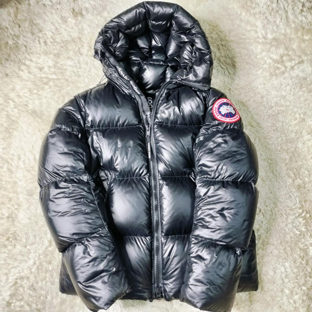 【極美品・JPタグ】カナダグース クロフトンパッファー ダウンジャケット S 黒