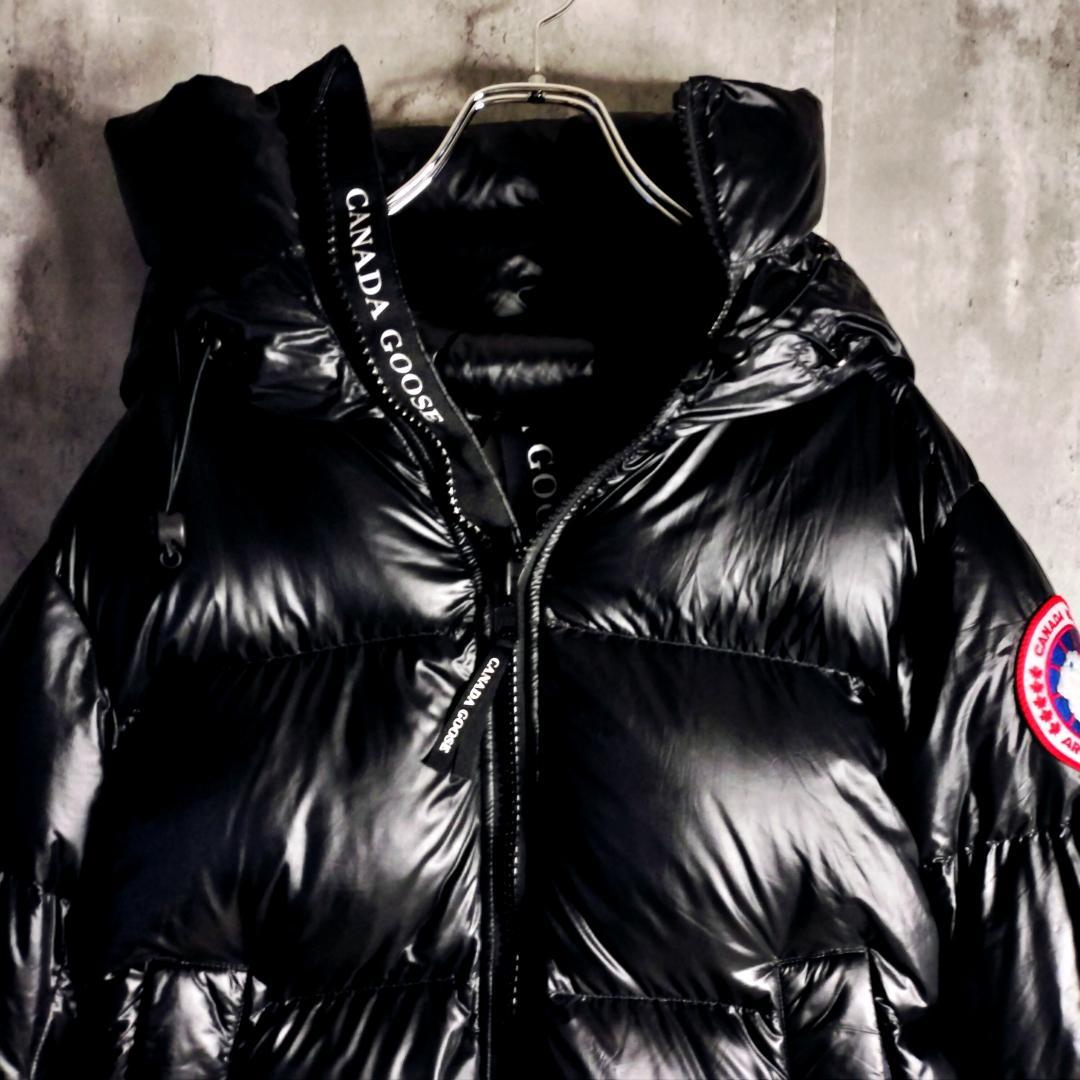 【極美品・JPタグ】カナダグース クロフトンパッファー ダウンジャケット S 黒