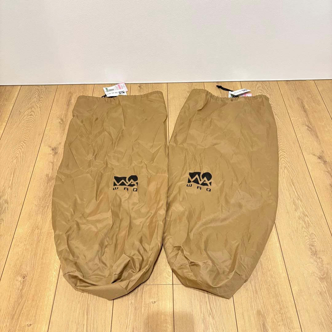 WAQ マット 8cm 厚手 2枚セット インフレータブル キャンプ 車中泊用