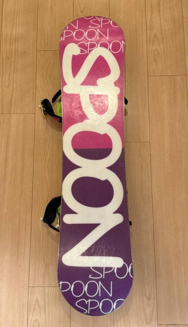 110cm spoon スノーボード Bouquet バインディング付き