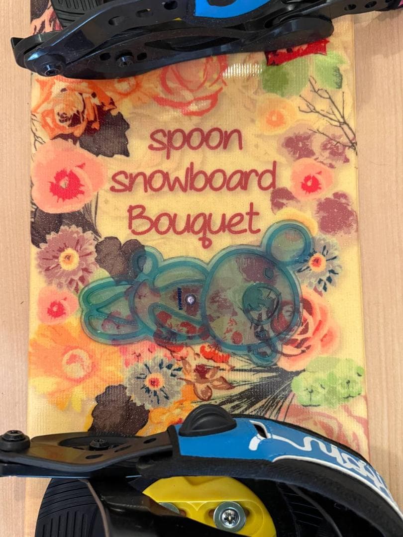 110cm spoon スノーボード Bouquet バインディング付き