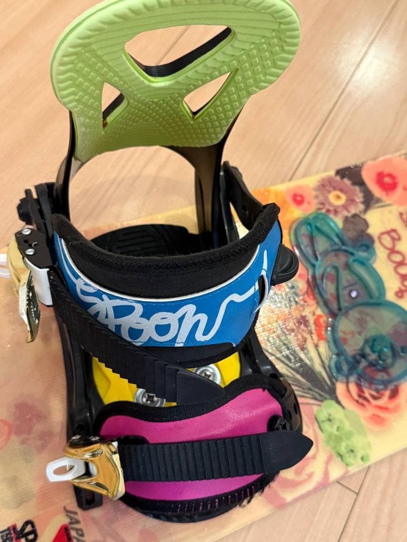 110cm spoon スノーボード Bouquet バインディング付き