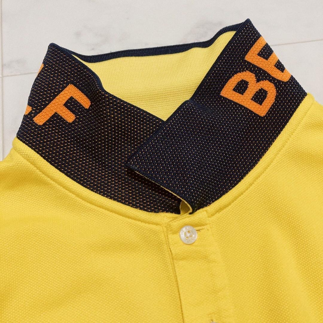 BEAMS GOLF ORANGE LABEL 襟裏ロゴポロシャツ　イエローXL