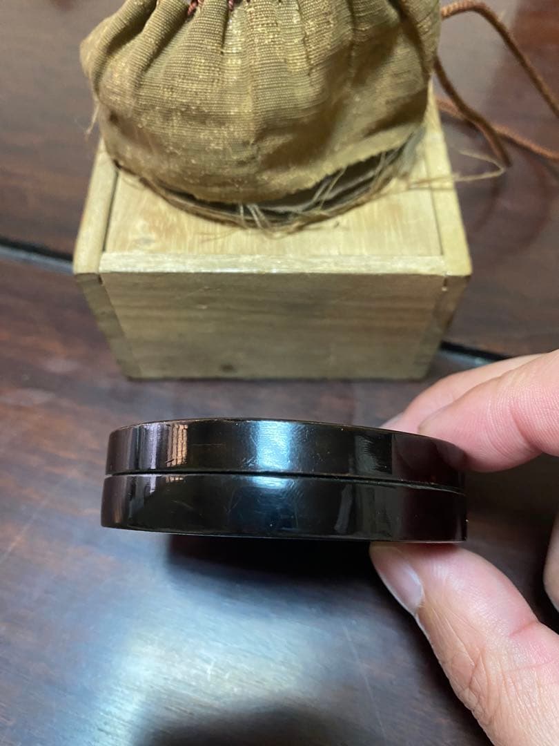 中国　螺鈿　香合