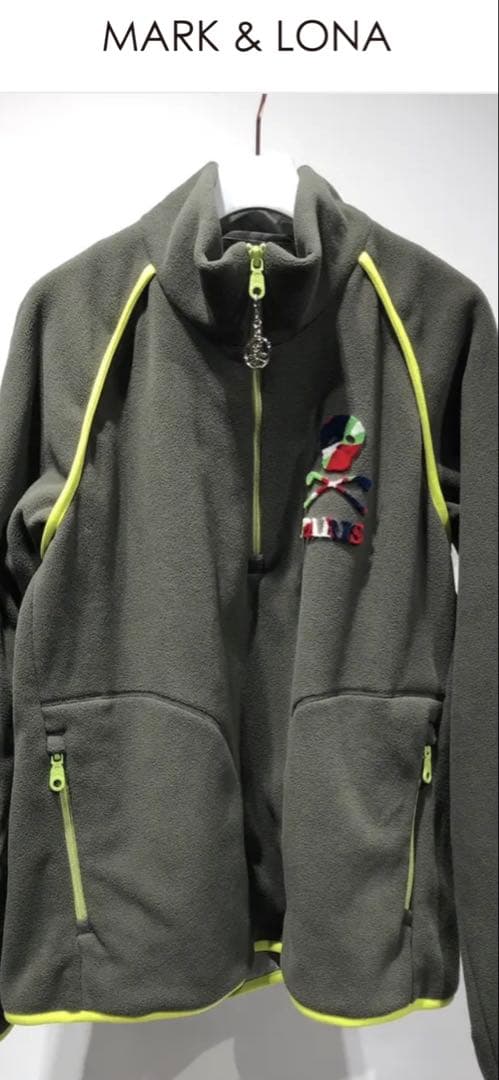 極美品！　MARK & LONA メンズフリース　カーキ　46サイズ