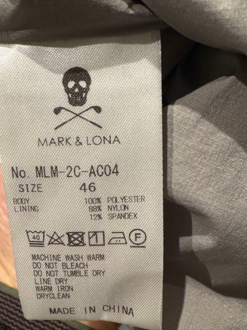 極美品！　MARK & LONA メンズフリース　カーキ　46サイズ