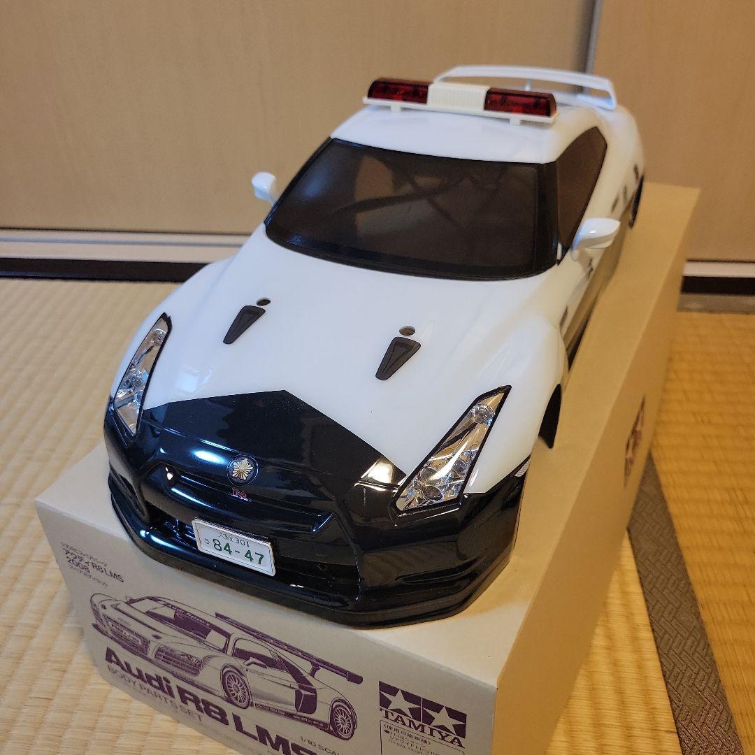 1/10RCタミヤGTR35ボディ、パトカー仕様