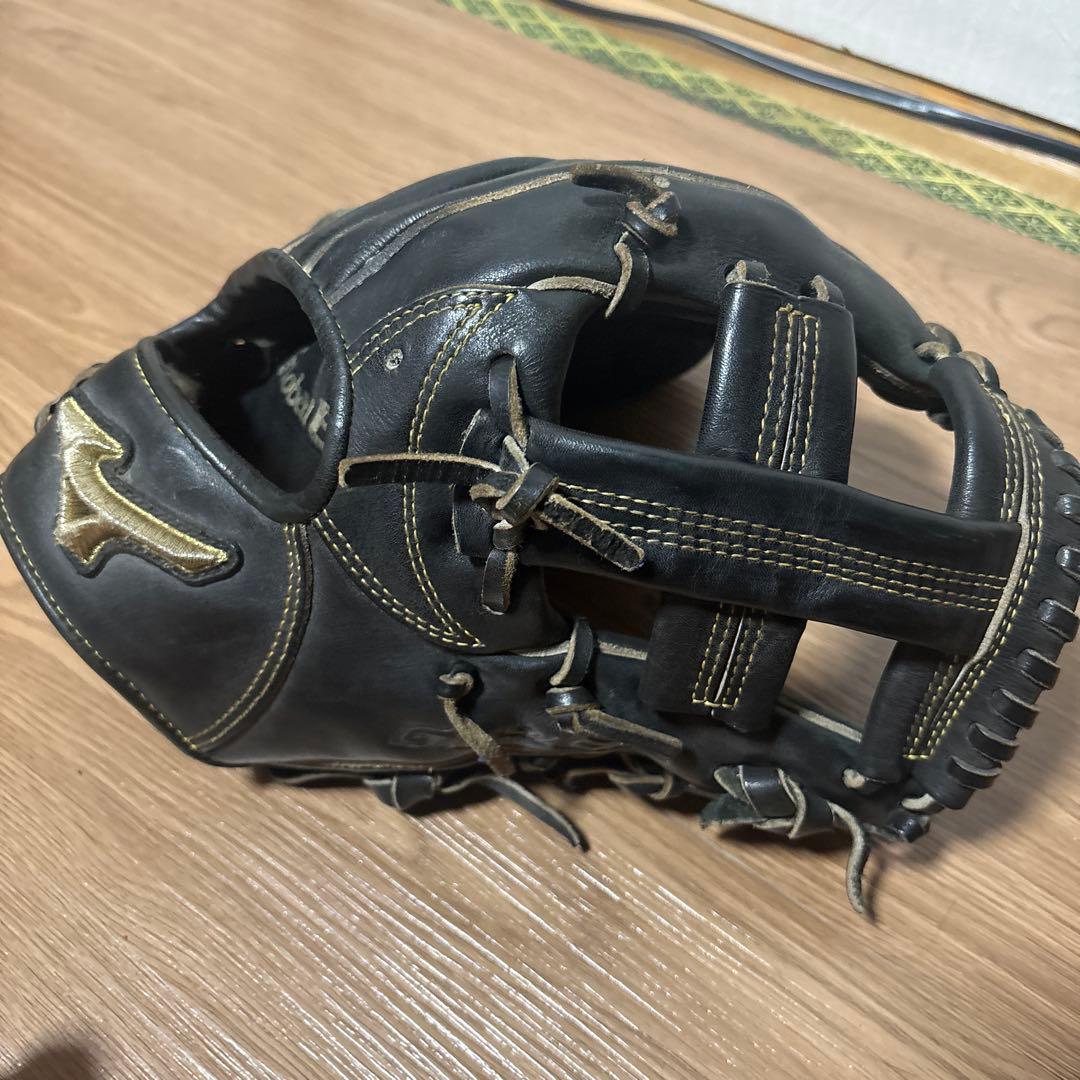 ミズノ　グローバルエリート硬式　内野グローブ 黒 最終値下げ　本日消します