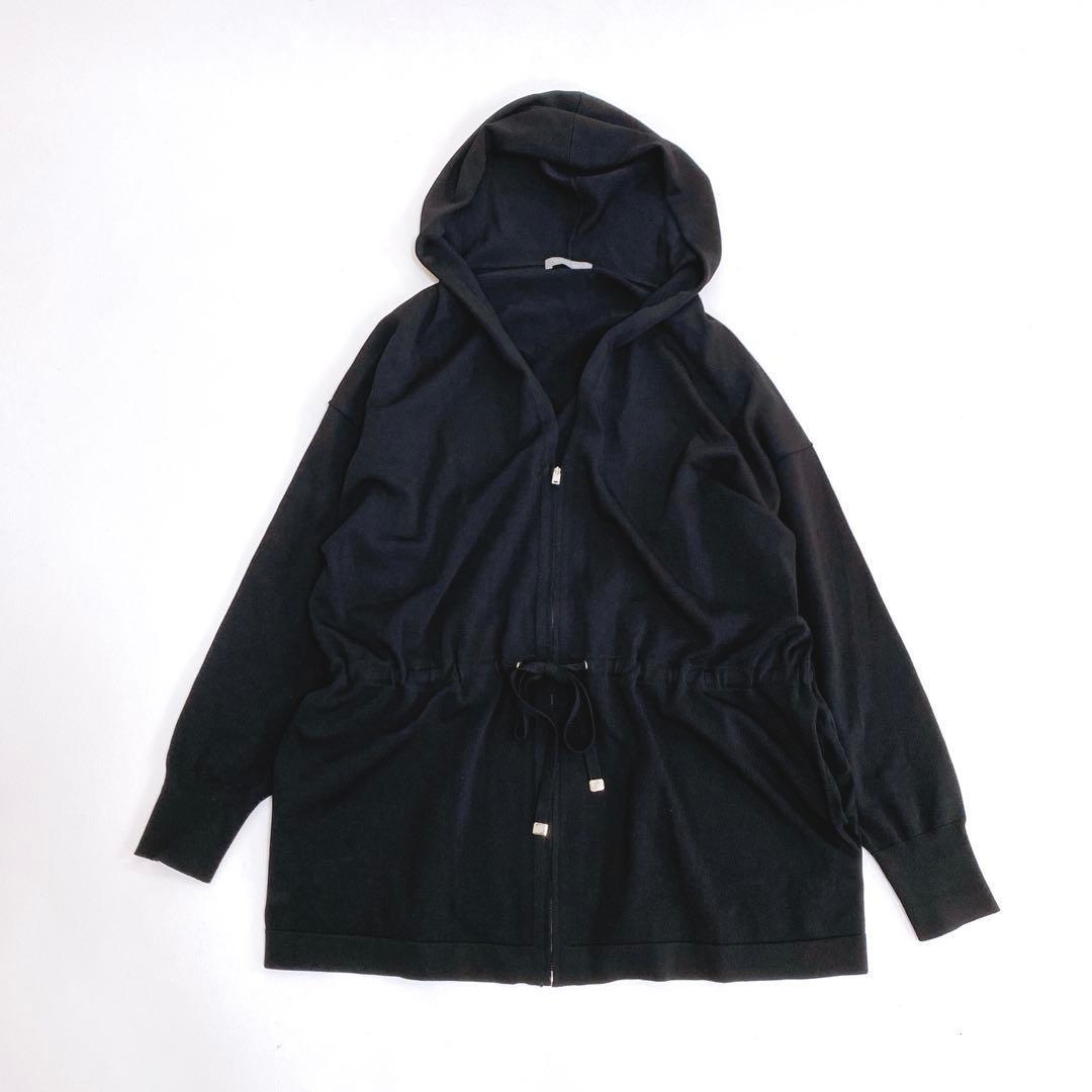 極美品 ✨23年✨セオリーリュクス ウォッシャブル ジップアップフーディー