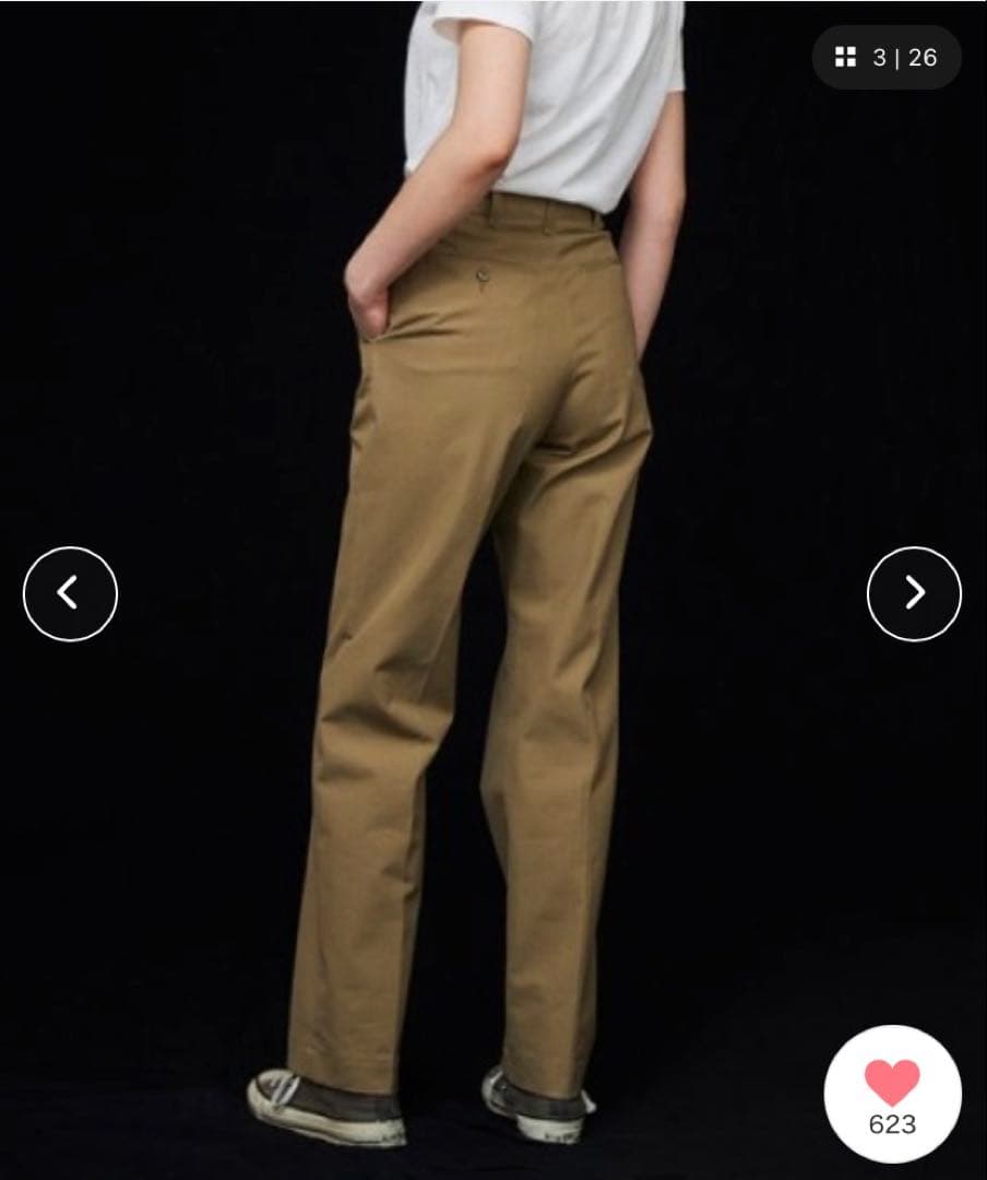 THE SHINZONE/シンゾーン　ハイウエストチノパンツ　34