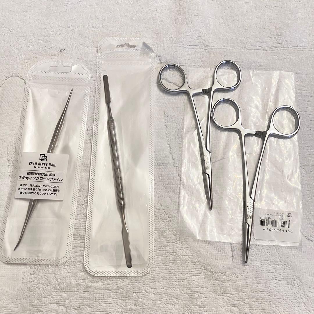 【鯨岡先生監修】 WSPT トラブルフットケア 4点セット 巻き爪 鉗子 ゾンデ