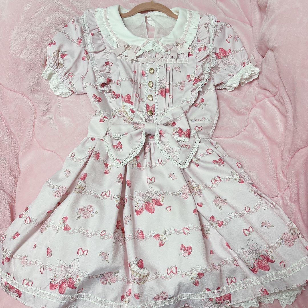 LIZLISA Creamy Berry柄 ワンピース