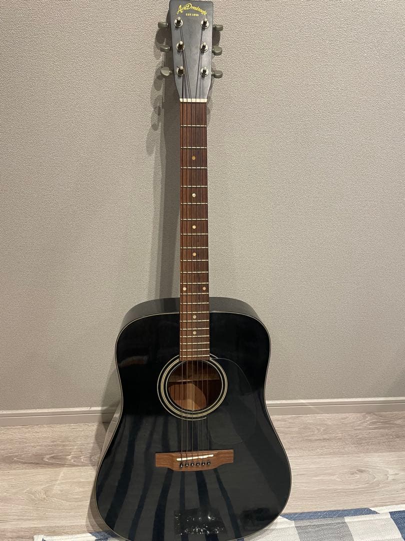 Aria Dreadnought アコースティックギター 黒