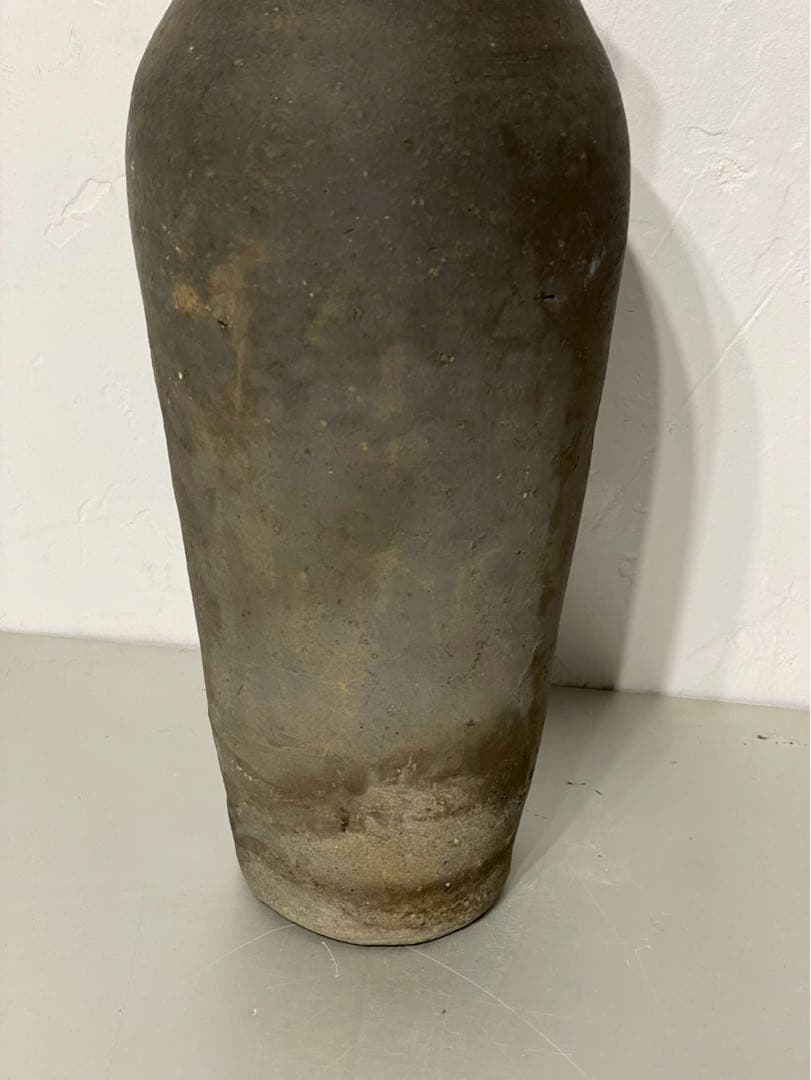 須恵器 古陶磁 壺 花瓶 インテリア 時代物 朝鮮【骨董・アンティーク】