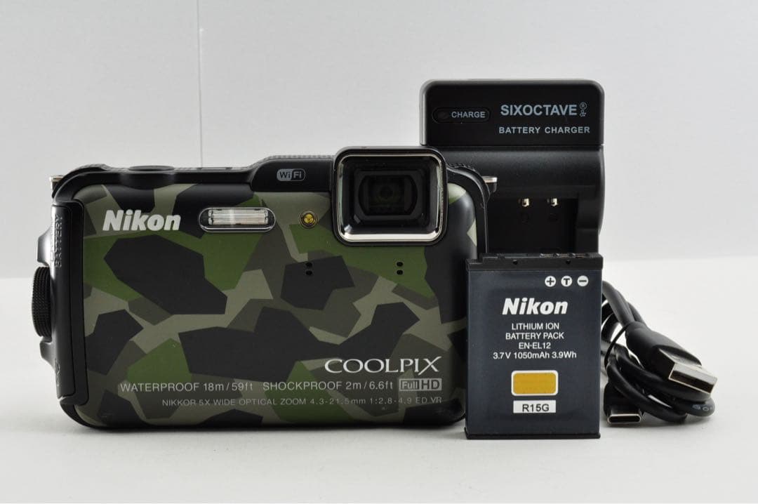 Nikon COOLPIX AW120 迷彩 防水 デジタルカメラ