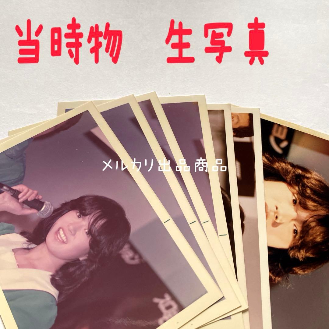 貴重　中森明菜　生写真　当時物　E判 7枚　スローモーション