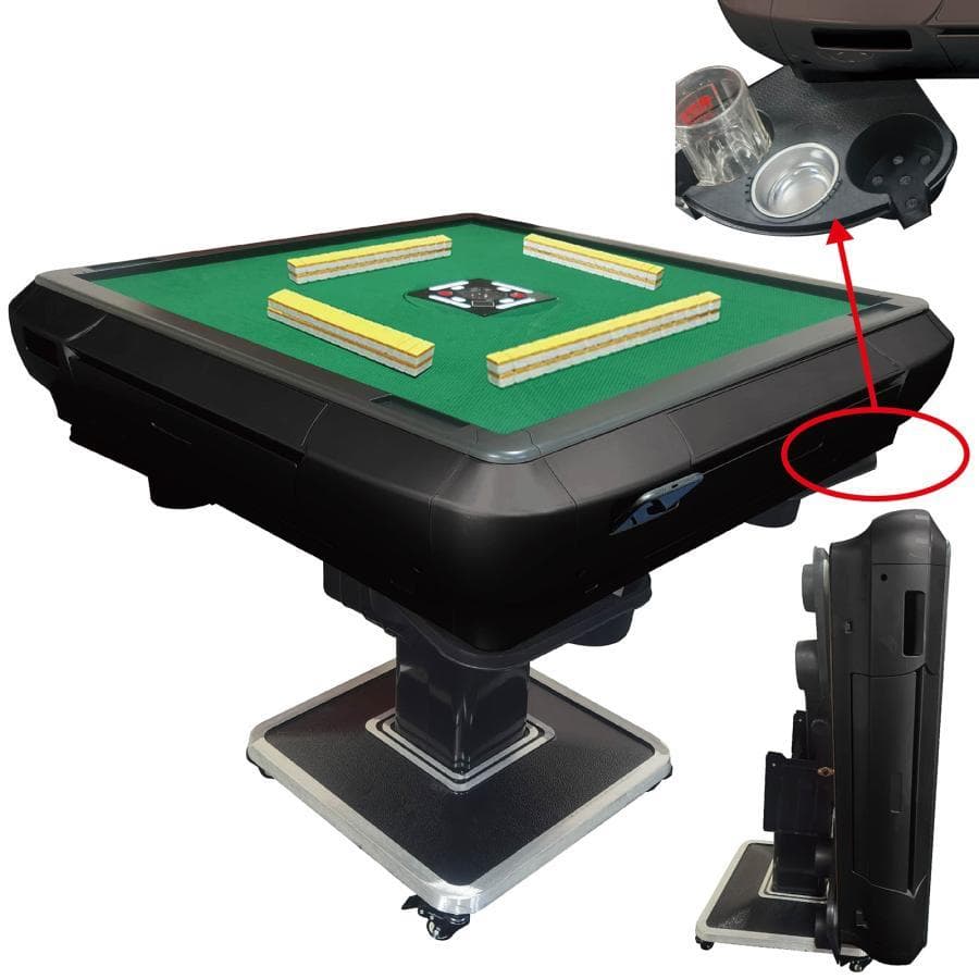 全自動麻雀卓 家庭用 折りたたみ麻雀卓全自動卓 33mm マットブラック2128