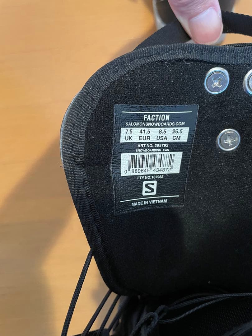 SALOMON FACTHON サロモンスノーブーツ ファクション 26.5cm