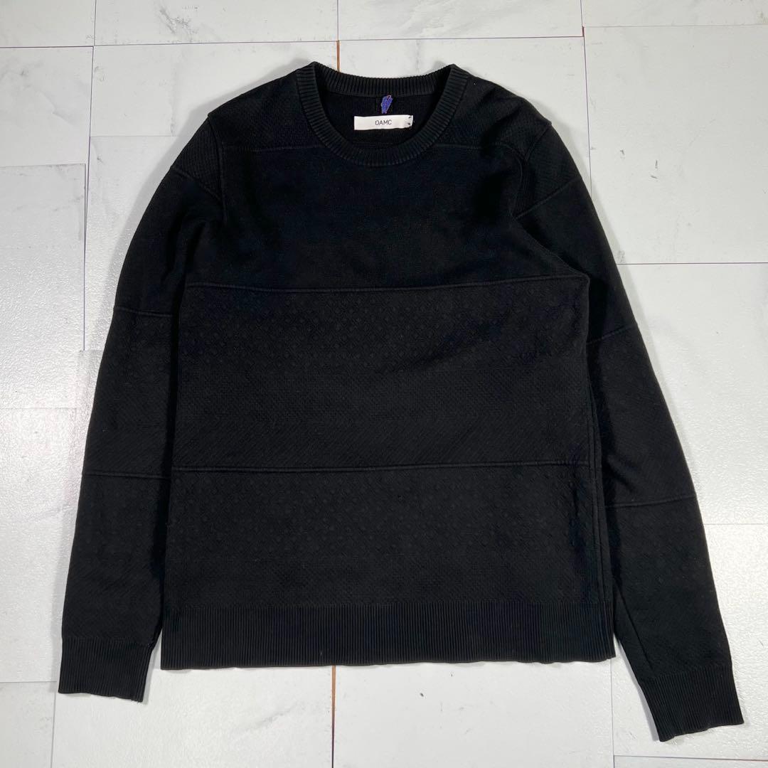 OAMC コットンニット テクスチャードニット ブラック