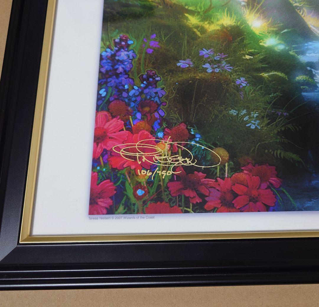 MTG 人里離れた谷間 アートプリント ラージサイズ 直筆サイン入り