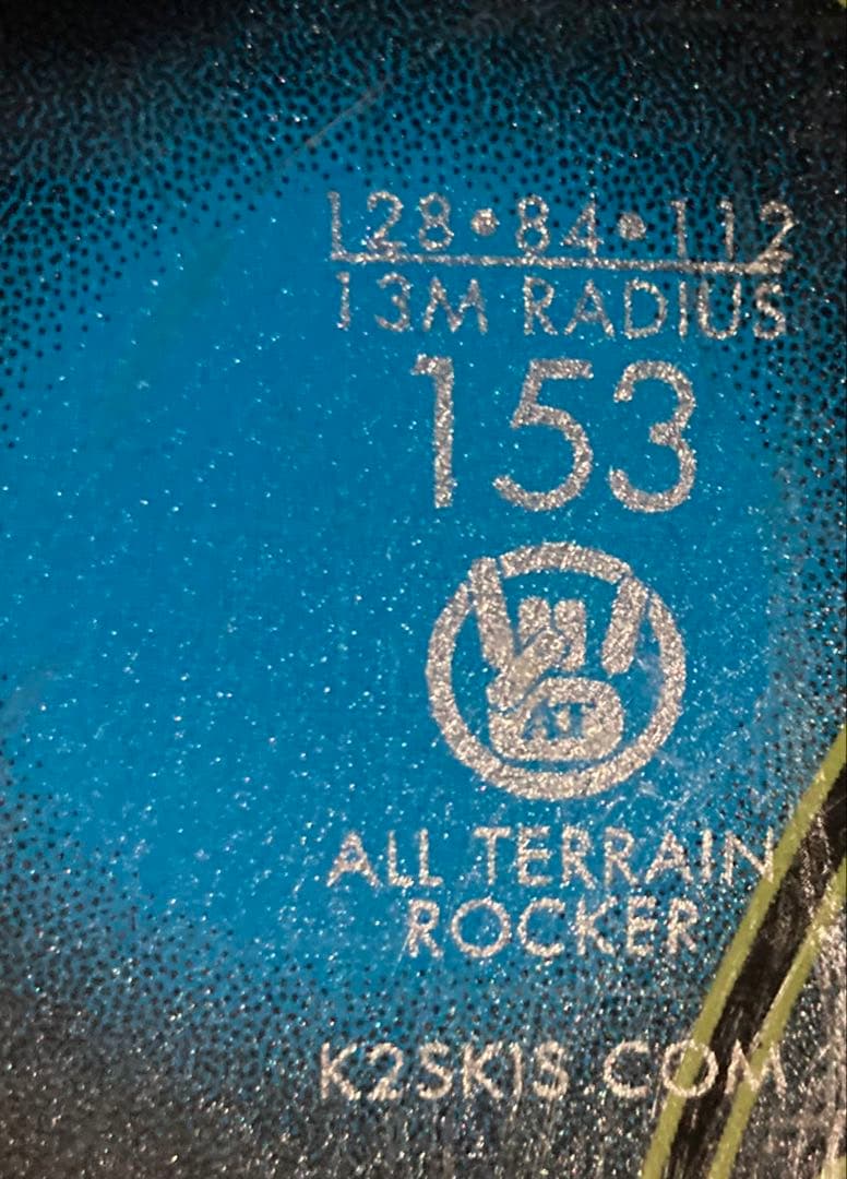 バックカントリーやパークに！K2 SS 153cm＋マーカーERC11.0TC