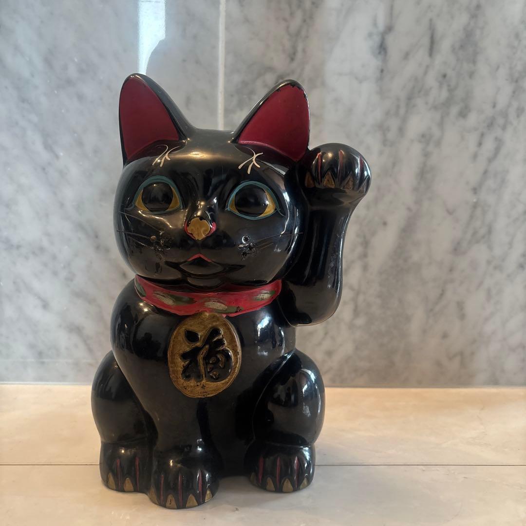 1920-30年代アンティークまつ毛が特徴的で妖艶な瞳も美しい雰囲気抜群の招き猫