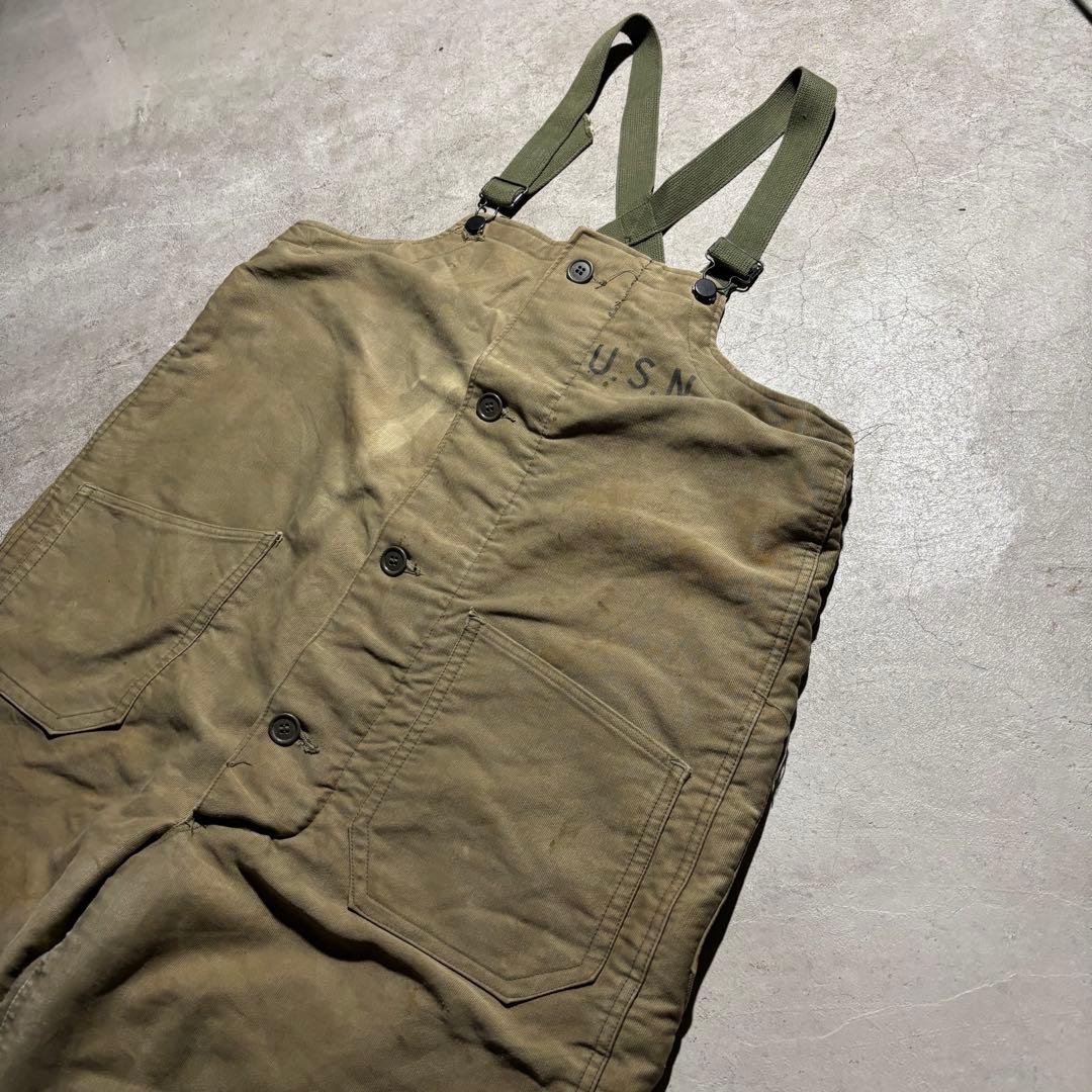 40s US.NAVY N-1 デッキオーバーオール 米軍実物 ヴィンテージ