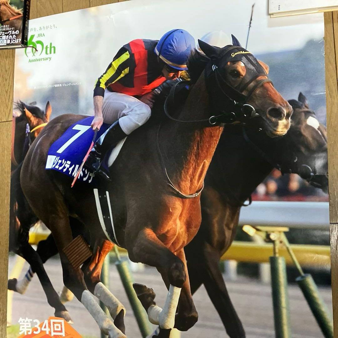 希少非売品ジェンティルドンナ 第33回ジャパンカップゴール/34回JRAポスター