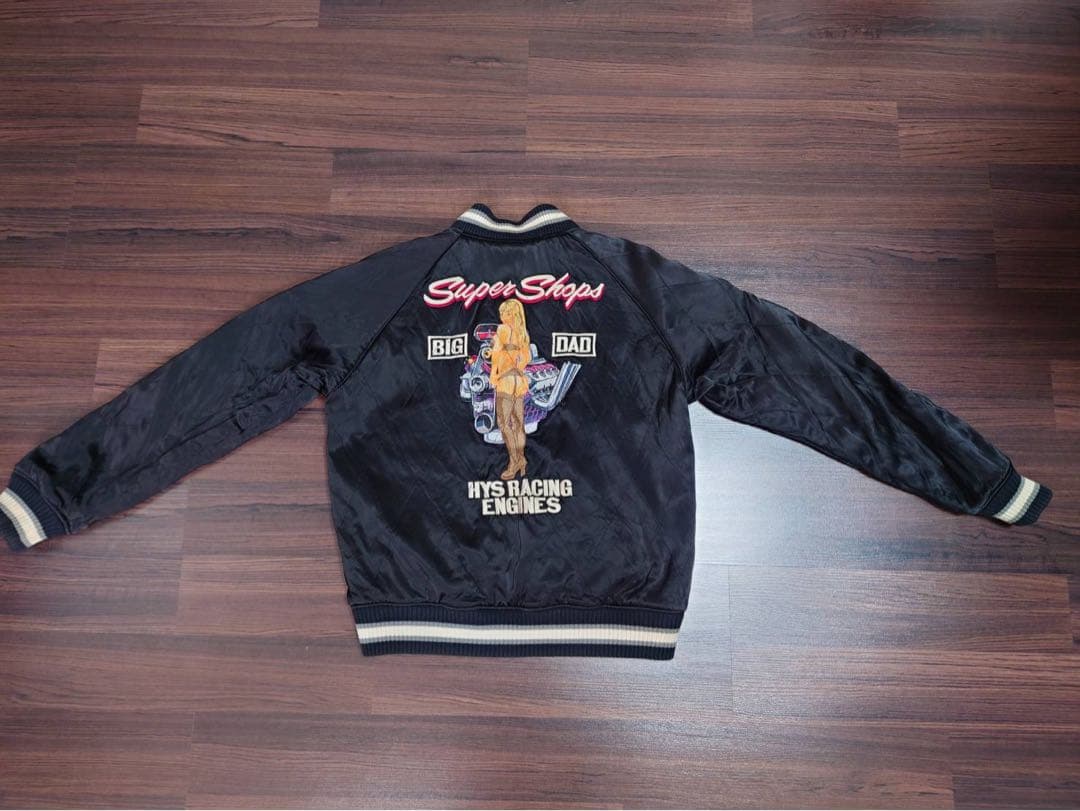 【美品！レア！】HYS Racing Engines スカジャン ブラック