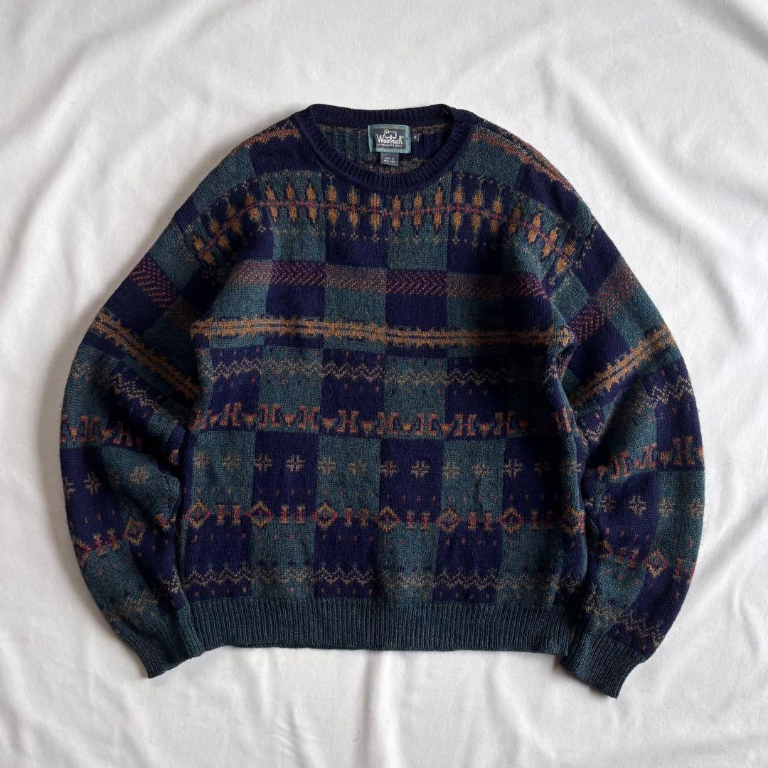トップス 80s-90s WOOLRICH wool100% nordic knit