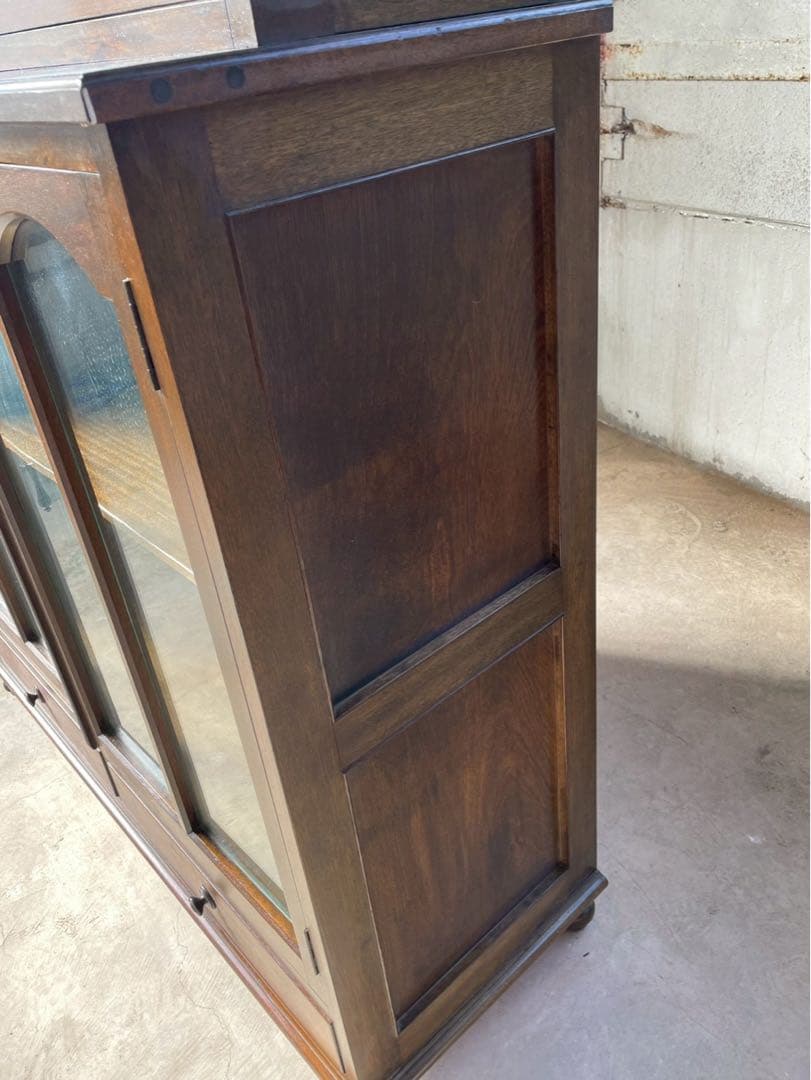 激レア‼️イギリス　アンティーク　丸足　キュリオケース　什器　キャビネット　英国