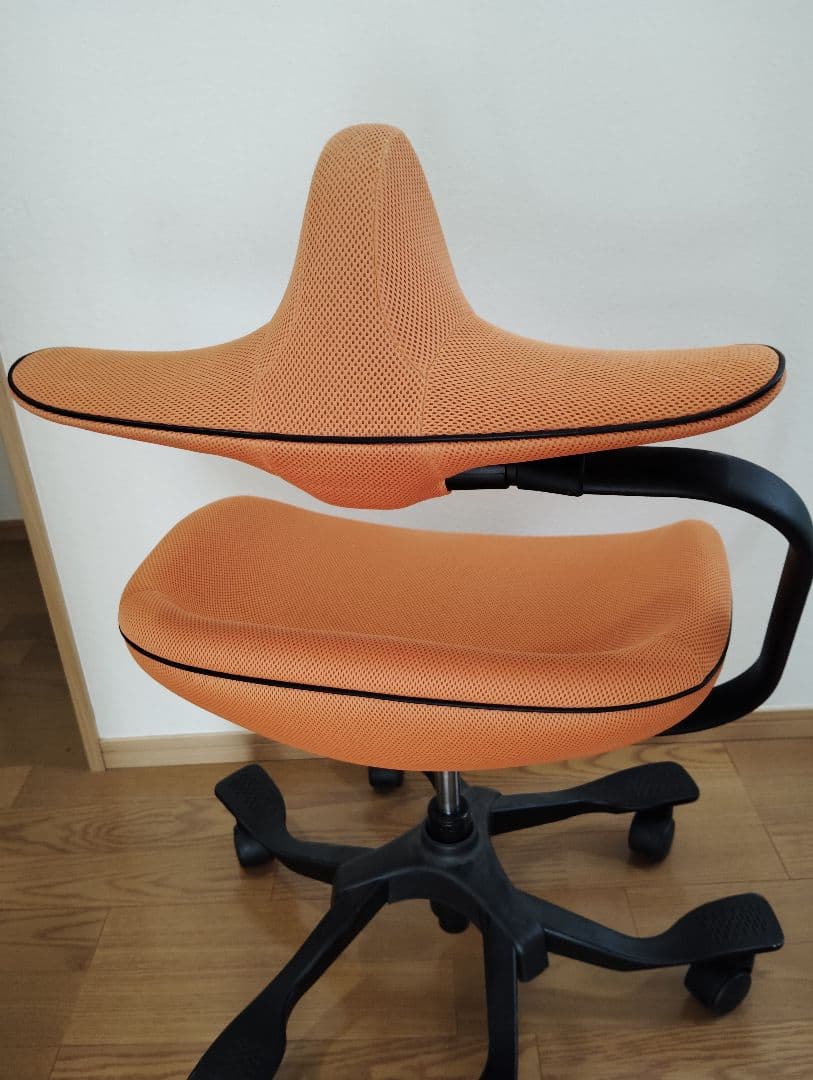 【美品✨️】ウリドル iPole7 姿勢矯正チェア オレンジ