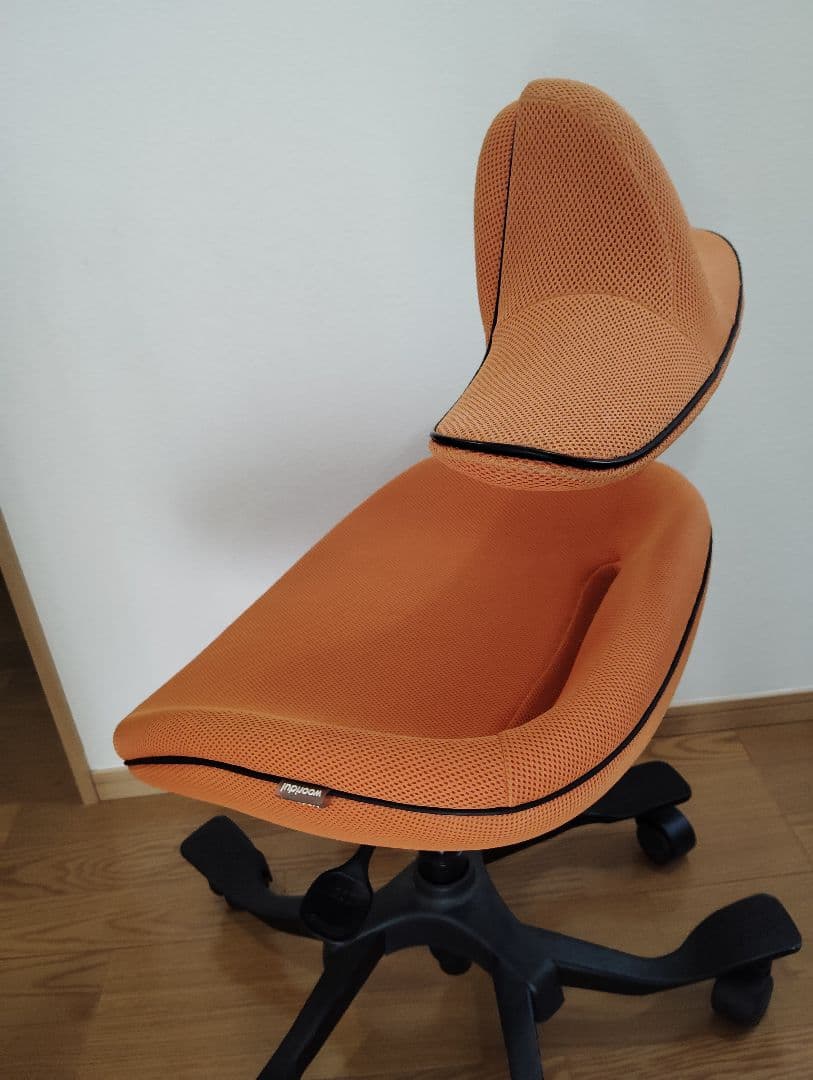 【美品✨️】ウリドル iPole7 姿勢矯正チェア オレンジ