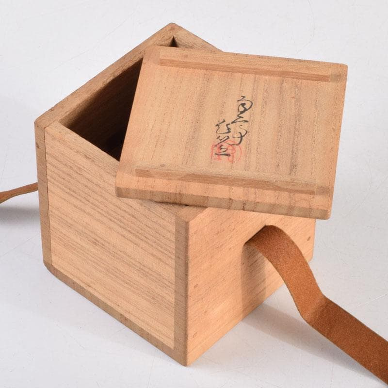 茶道具　漆塗　和歌文　棗　在銘　共箱　V　8828